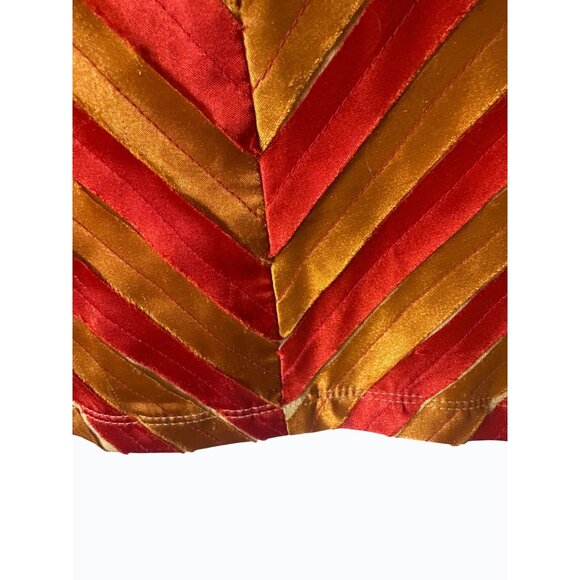 Tantrums Collection Medium Sleeveless V-Neck Top With Striped Design & Flower - Picture 7 of 8